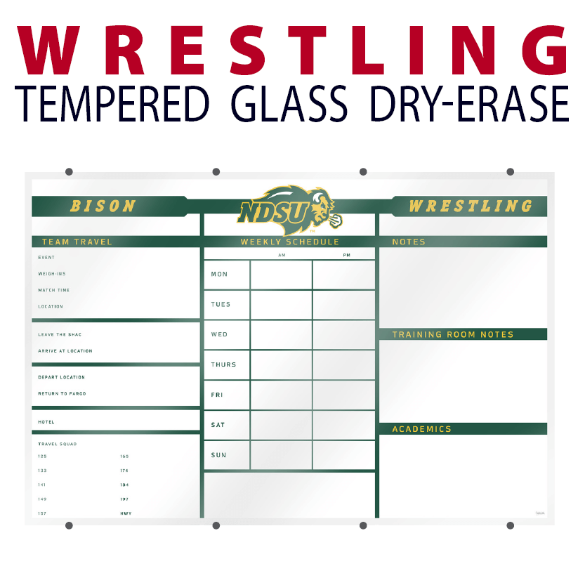 Tempered Glass Large Wall Mount Board