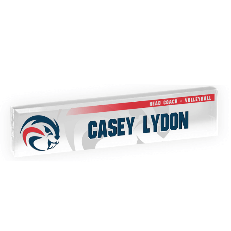 Acrylic Block Base Desk Plate