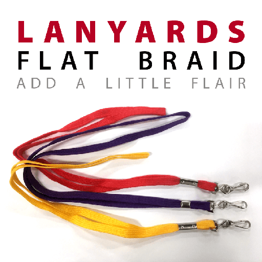 Flat Braid Lanyard